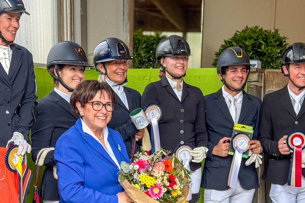 Sarah Philine Koch bei einer Siegerehrung im Turniersport